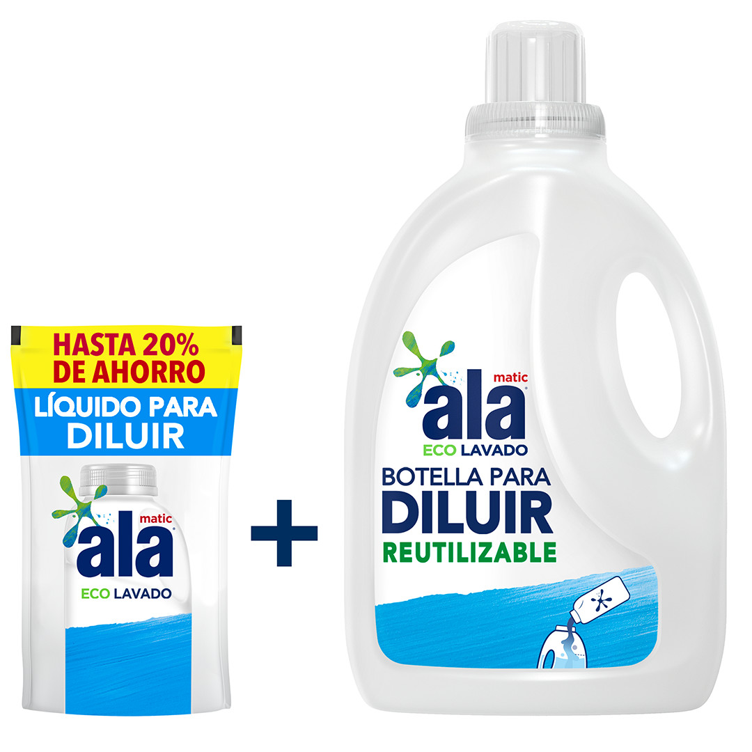 Jabón Líquido Ala para Diluir Ecolavado + Botella 900 ml Gratis