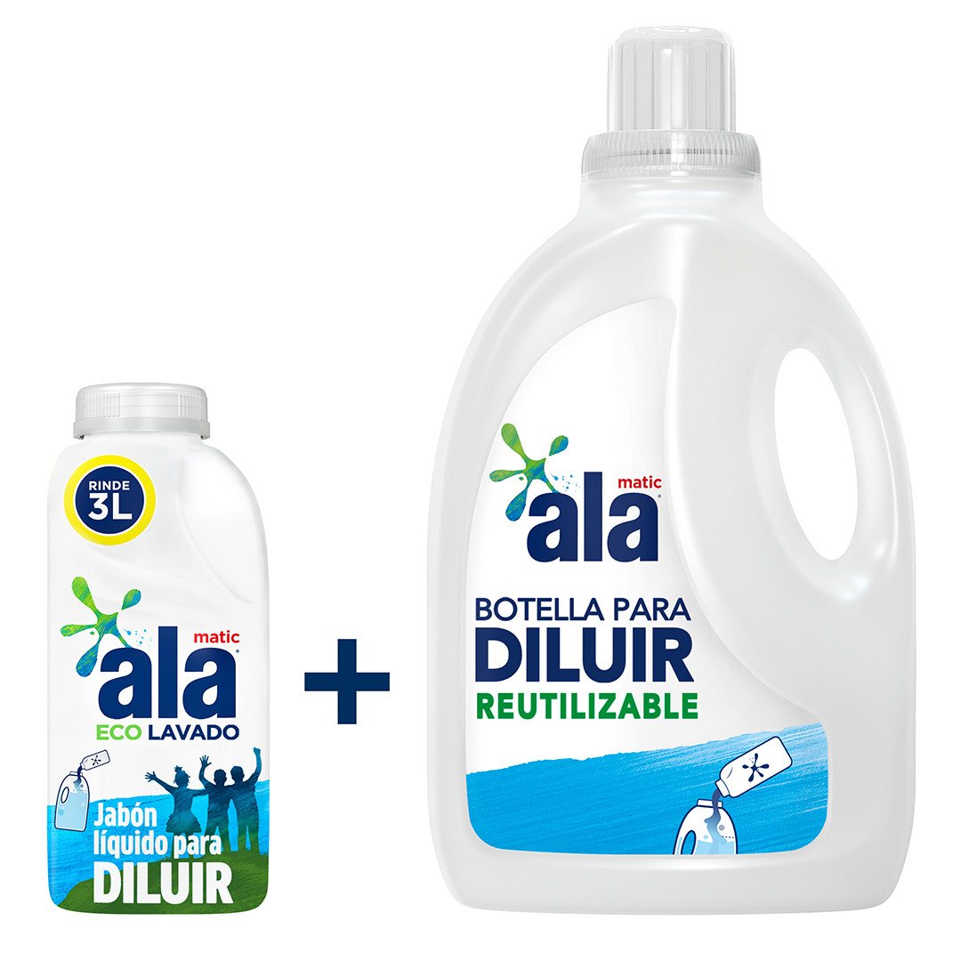 Jabón Líquido Ala para Diluir Ecolavado + Botella 3L Gratis | Ala