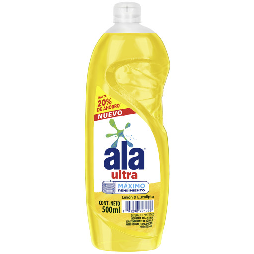 Detergente Ala Ultra Desengrase Limón paquete